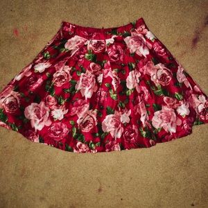 Flower High Rise Skirt
